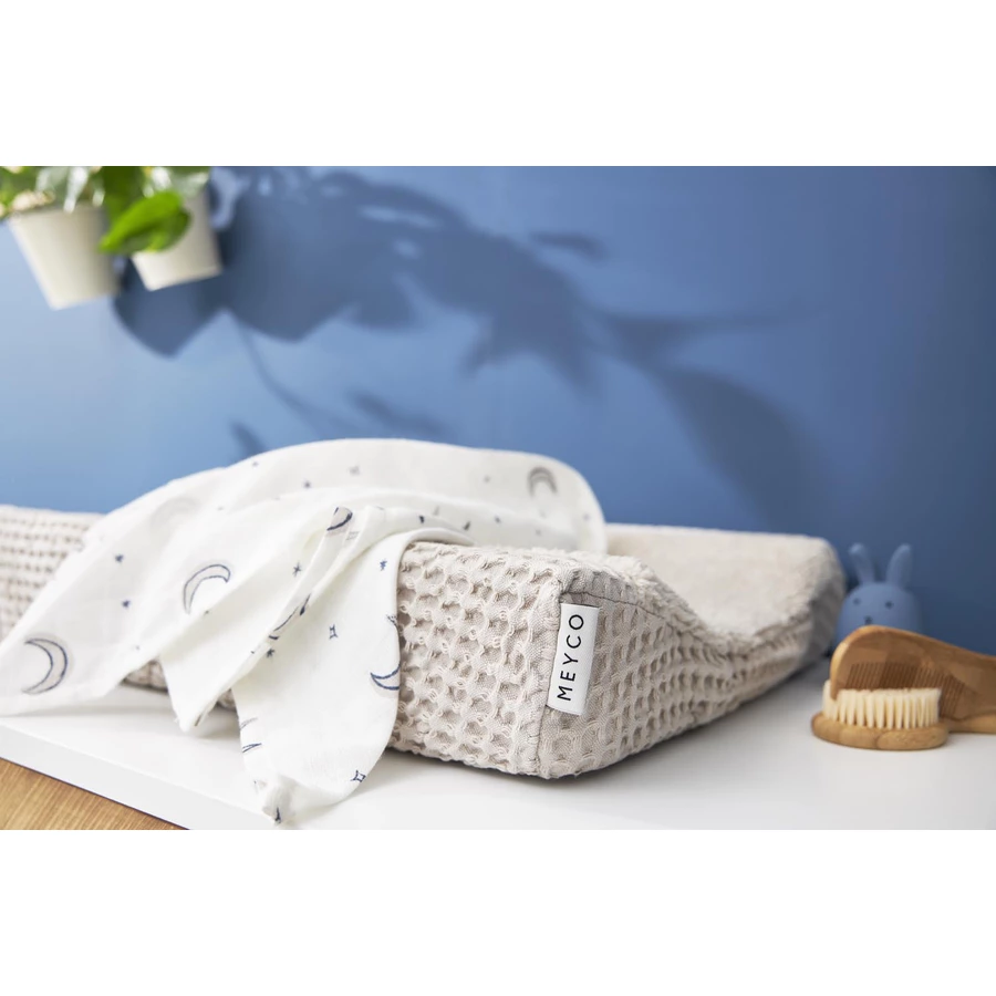 MEYCO Mullwindeln 3er Pack Moon - Indigo - 70 x 70 cm