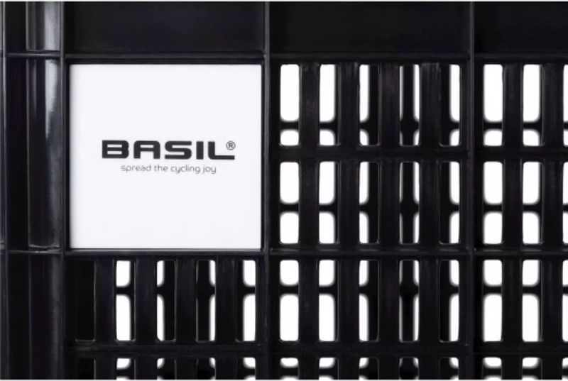 Basil Fietskrat L - Groot - 40 Liter - Zwart