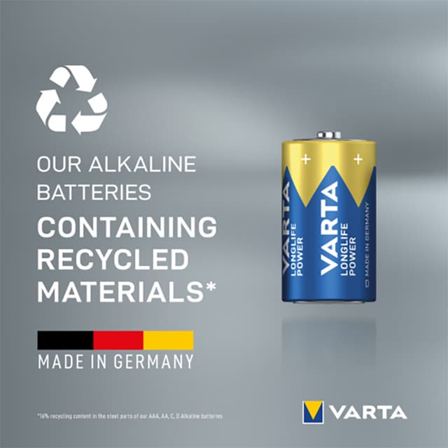 Varta Longlife Power D batteri (2-pakke)