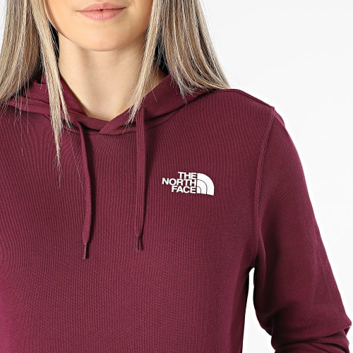 Sweat Capuche Femme Simple Dome Bordeaux