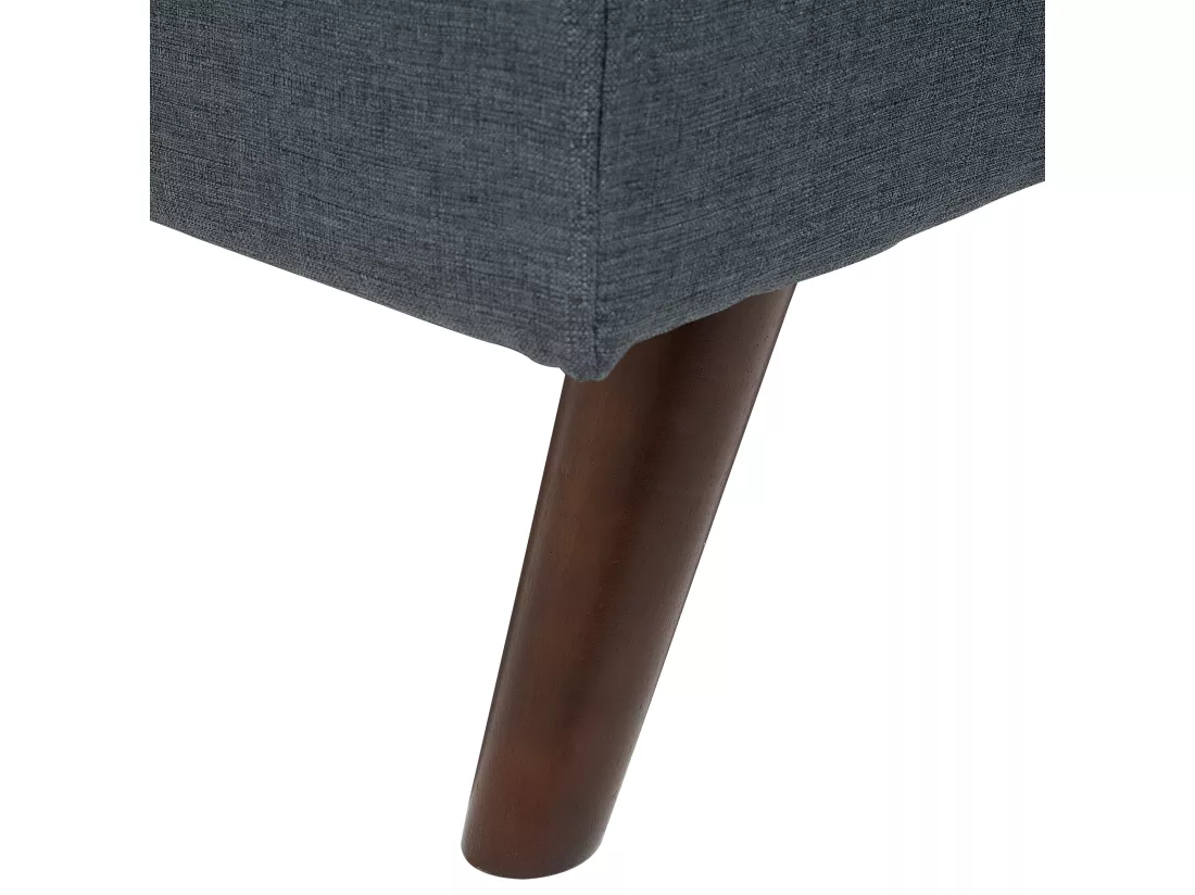 Canapé convertible 3 places en tissu gris RONNE