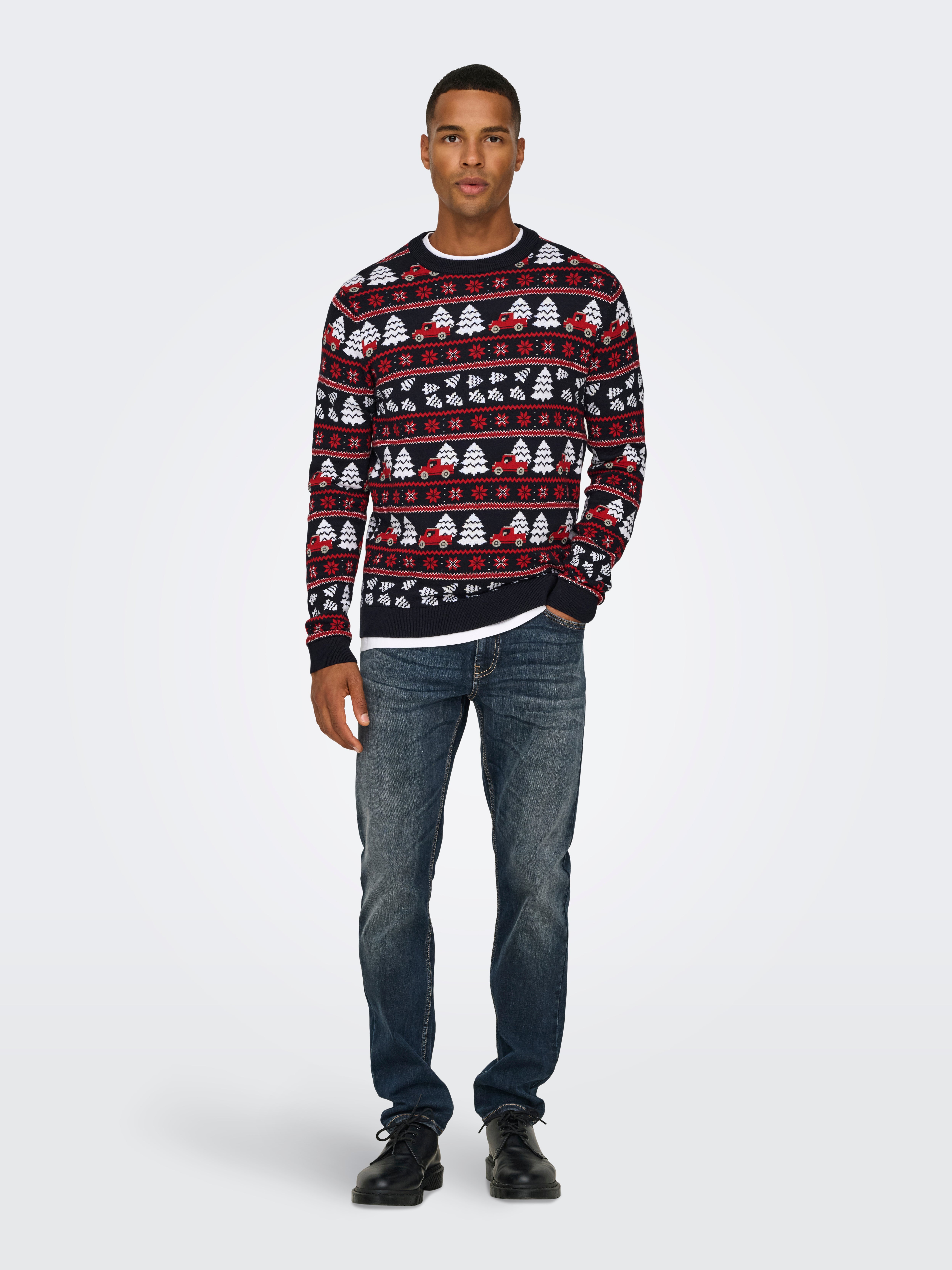 ONSXMAS Pullover Dark Navy