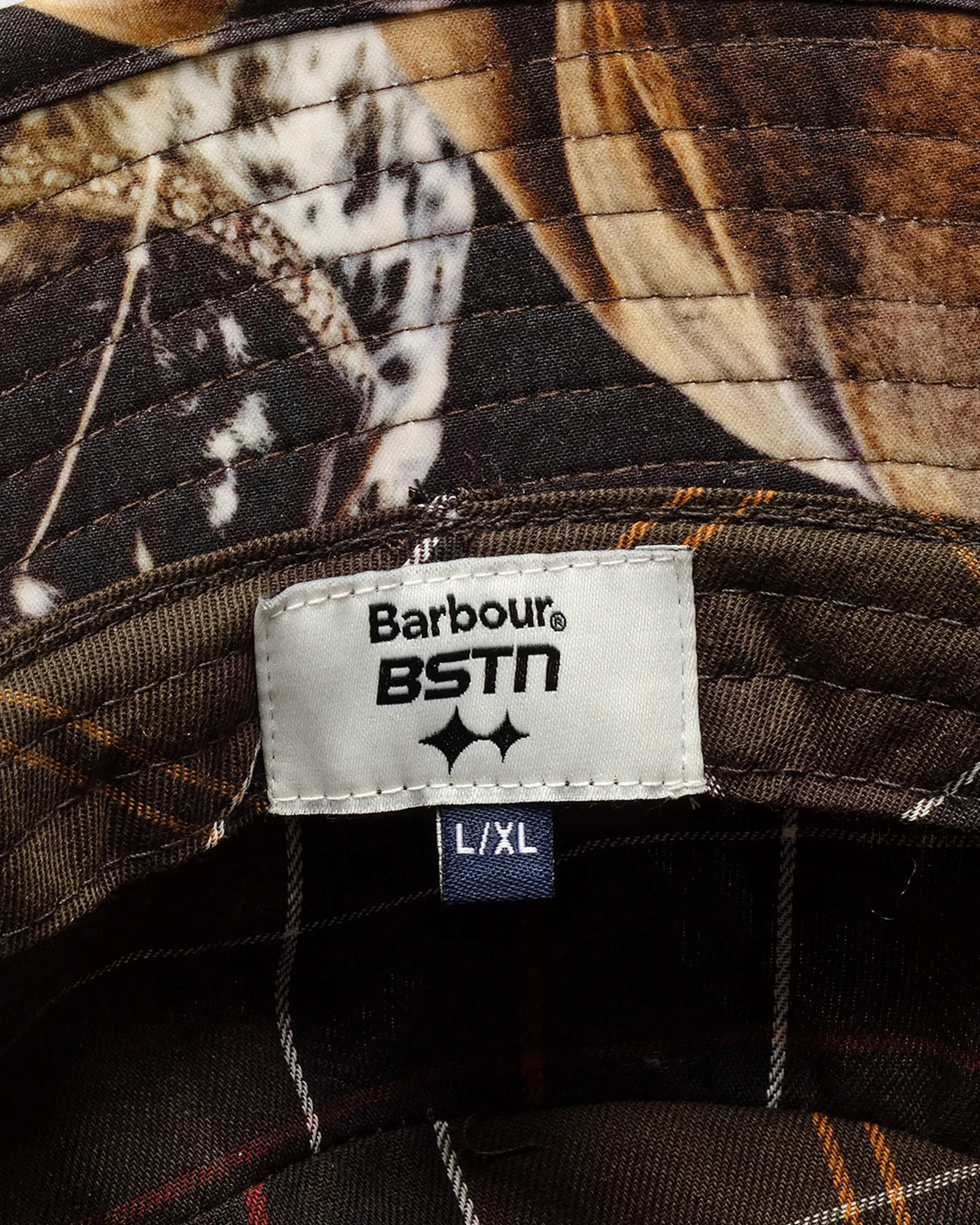Chapéu Bucket Barbour X BSTN Brand Estampado