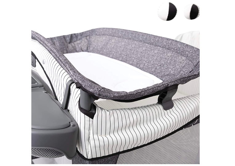 LIT DE VOYAGE PLIANT CONTOUR PRESTIGE - SUITS ME - Gris