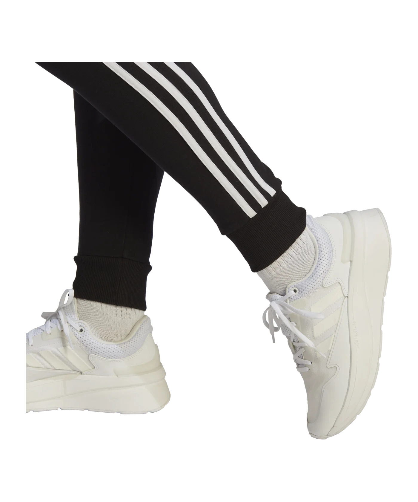 adidas 3S Jogginghose Damen Schwarz Weiss