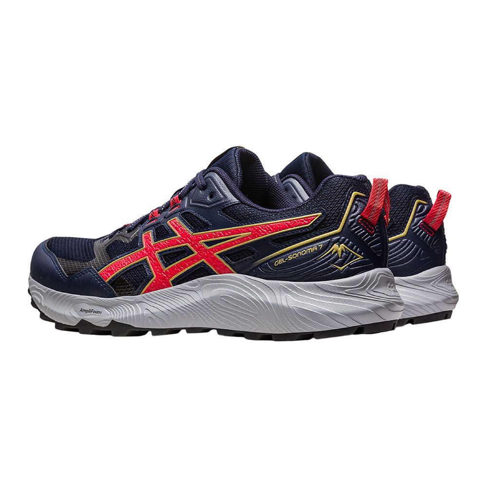 Asics GEL-SONOMA 7 - Chaussures trail Homme midnight/electric red