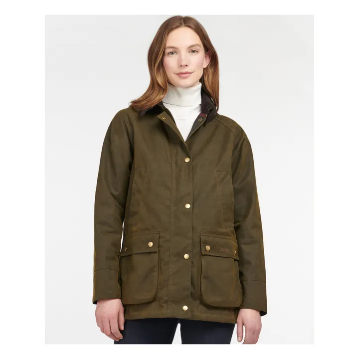 Barbour Veste Cirée Acorn | Vert kaki