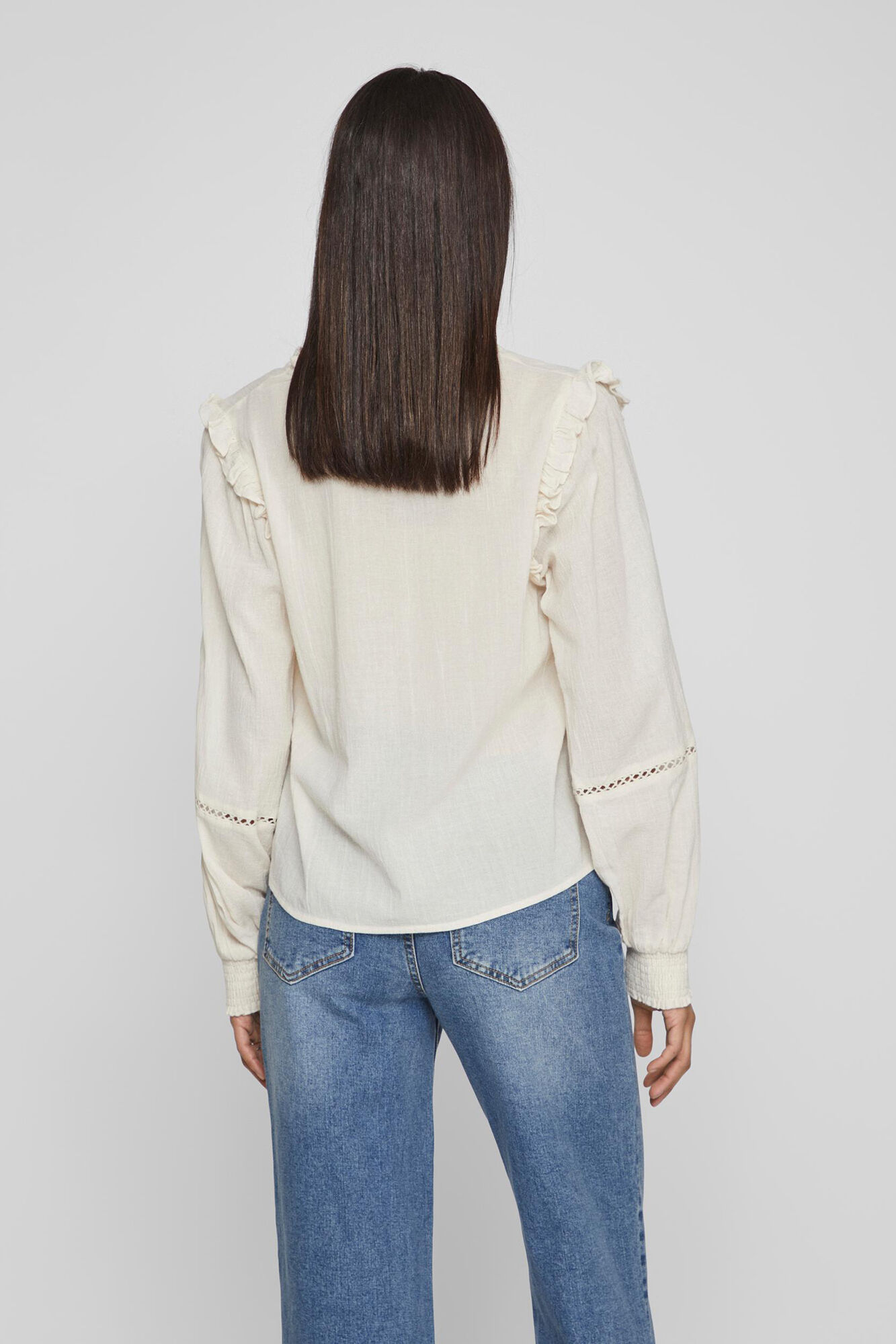 Blusa de manga comprida Bamula - Cinza