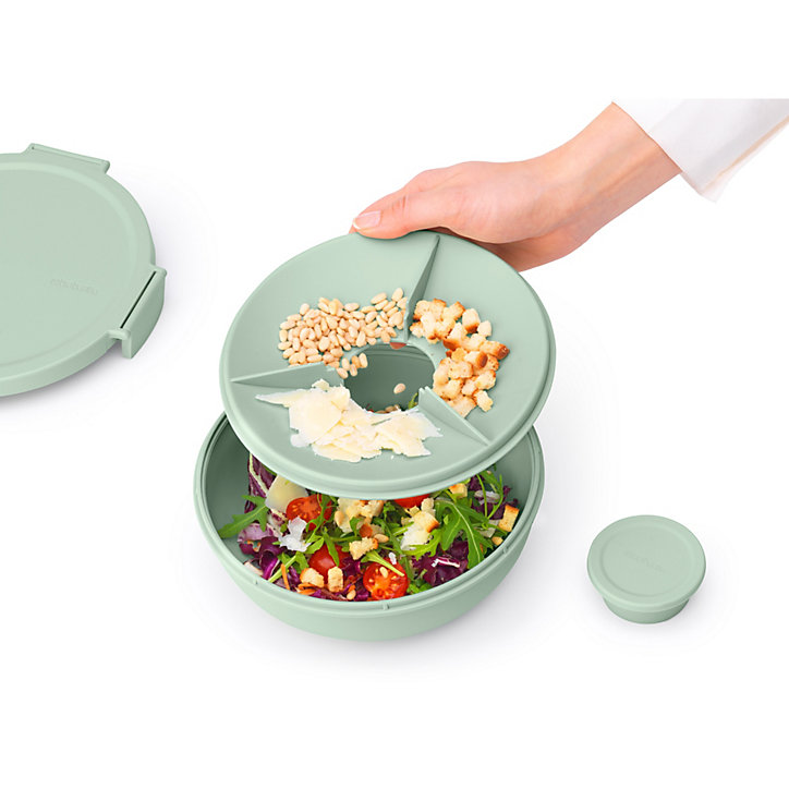 Boîte à salade ronde Brabantia Make & Take vert clair