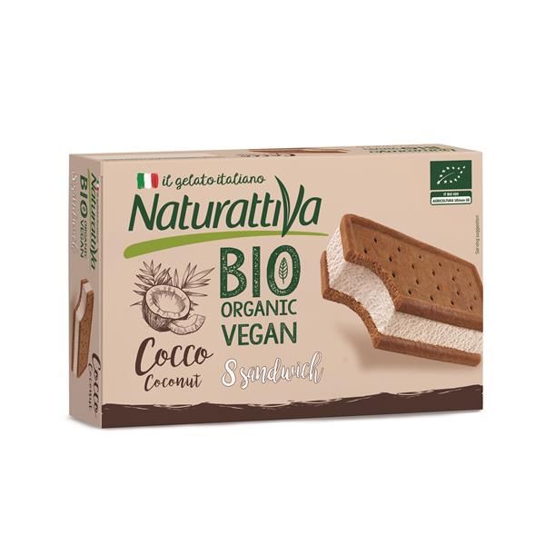 Gelado Sanduíche Coco Biológico