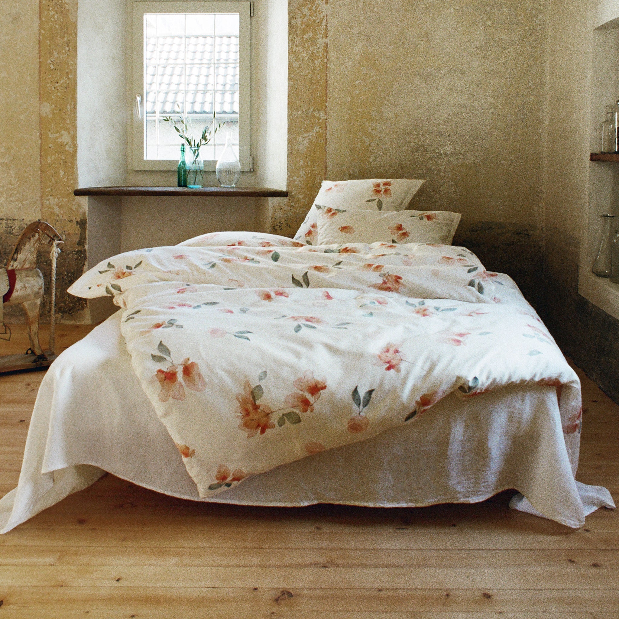 Duvetbezug RASA white/apricot