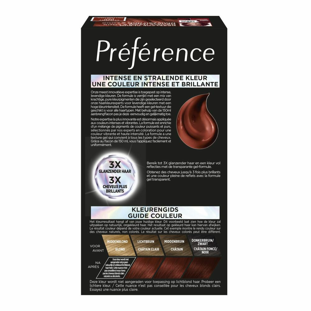 L'Oréal Preference Vivids Permanente Haarkleuring 5.664 Cherry Red