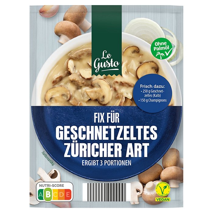 LE GUSTO Fix 40 g, Geschnetzeltes