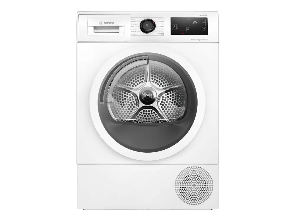 Bosch Serie | 6 WTU876IHSN - Tørremaskine - Wi-Fi - bredde: 59.8 cm - dybde: 66.5 cm - højde: 84.2 cm - frontbetjening - hvid