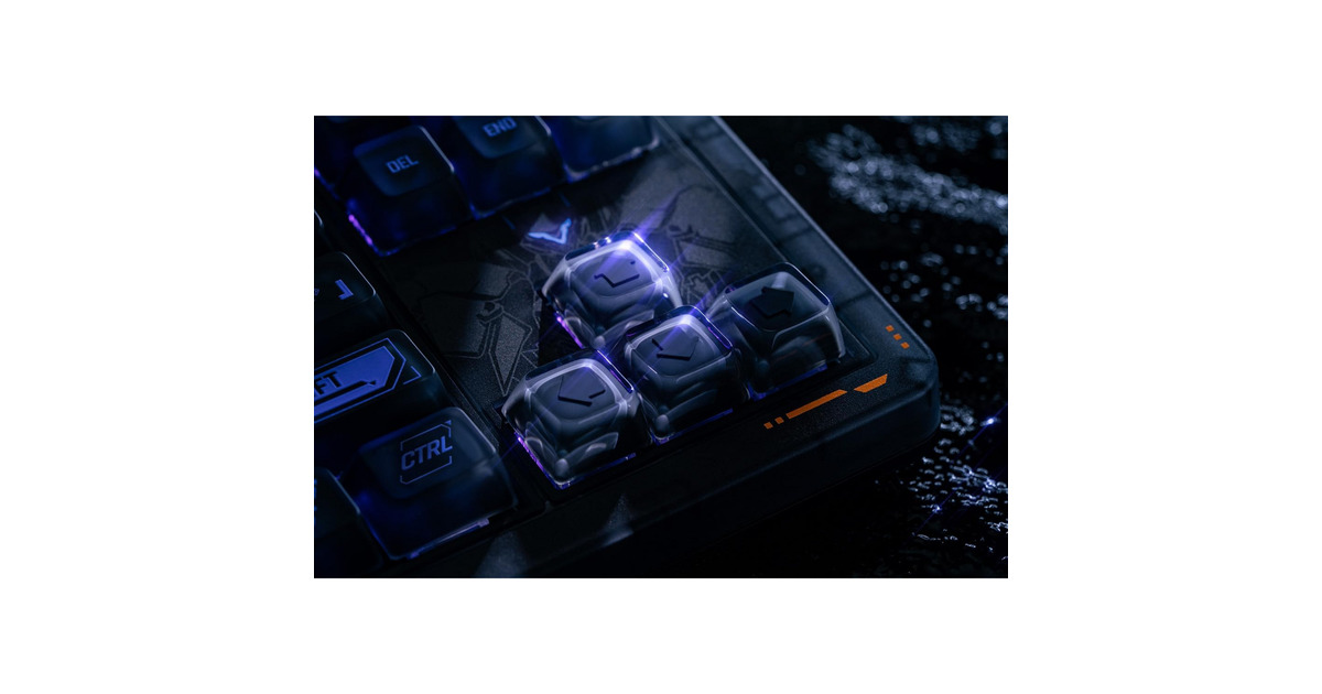 8BitDoRetro 87 Mechanical Keyboard - Mecha BREAK, gaming toetsenbord  (Zwart/blauw, US lay-out, Kailh Box Jellyfish Pro Glaze, TKL, ABS keycaps, Hot-swap, Bluetooth LE 5.0, Wireless 2.4GHz, USB)