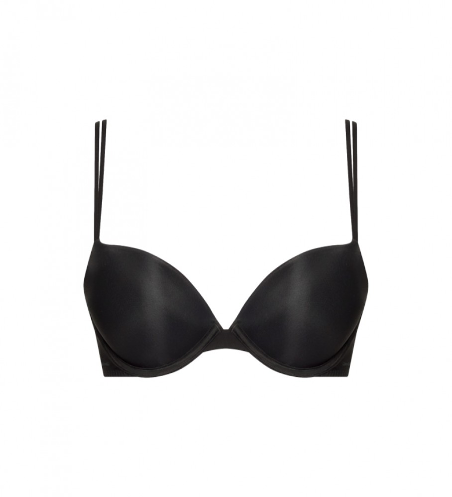 Sutiã Calvin Klein Sheer Marquisette Push Up, Preto