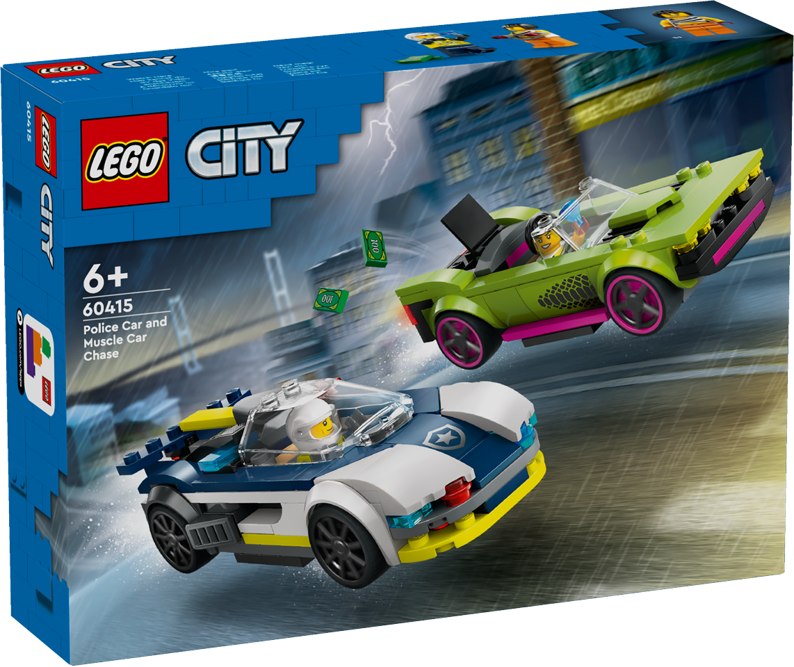 LEGO City - Biljagt med politi og muskelbil (60415)