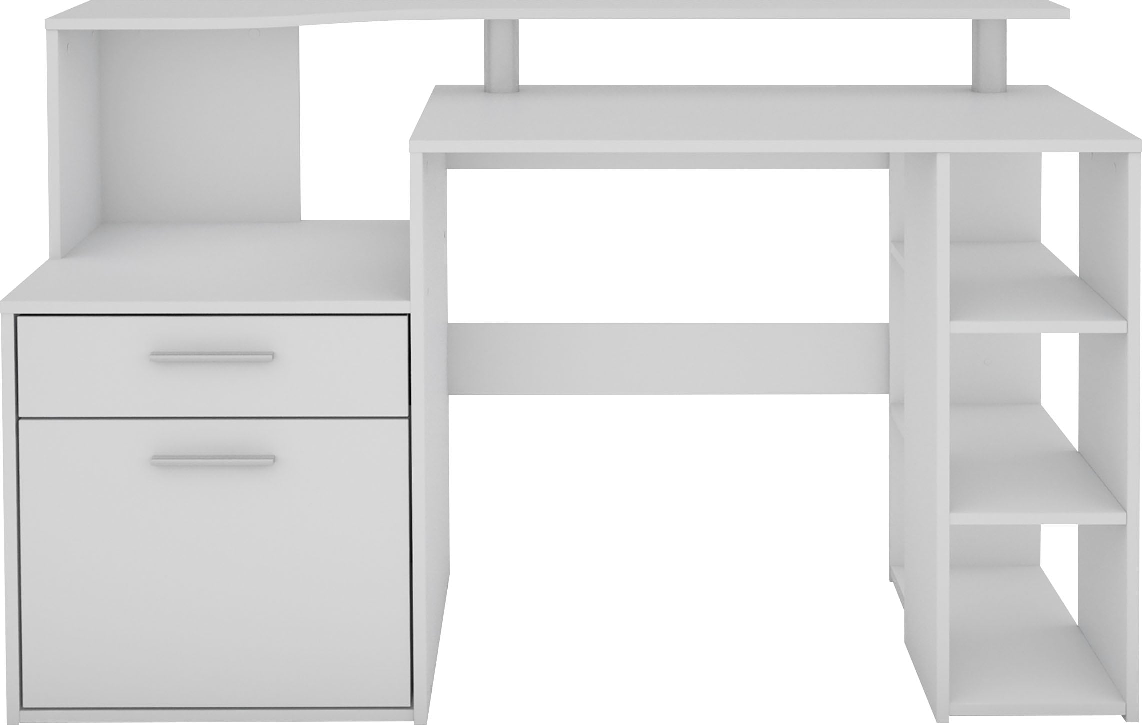 byLIVING Schreibtisch »Louise« Breite 140 cm, Regal-Schreibtisch mit viel Stauraum