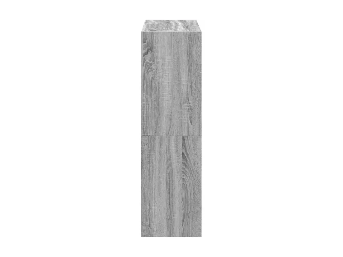 Bibliothèque sonoma gris 102x32x108 cm bois d'ingénierie