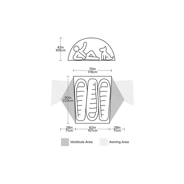 Tente bivouac BIG AGNES COPPER SPUR HV UL3 BIKEPACK