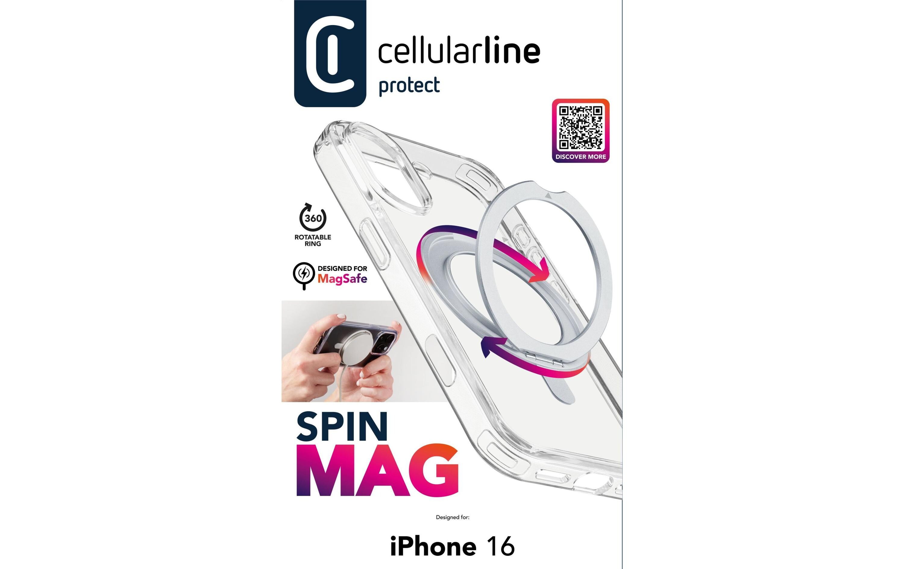 Back Cover Spin iPhone 16 TransparentSchutzhülle für das Apple iPhone 16