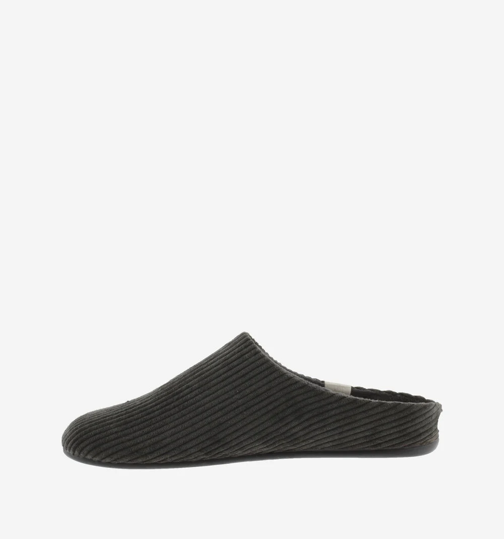 NORTE CORDUROY SLIPPERSNEGRO
