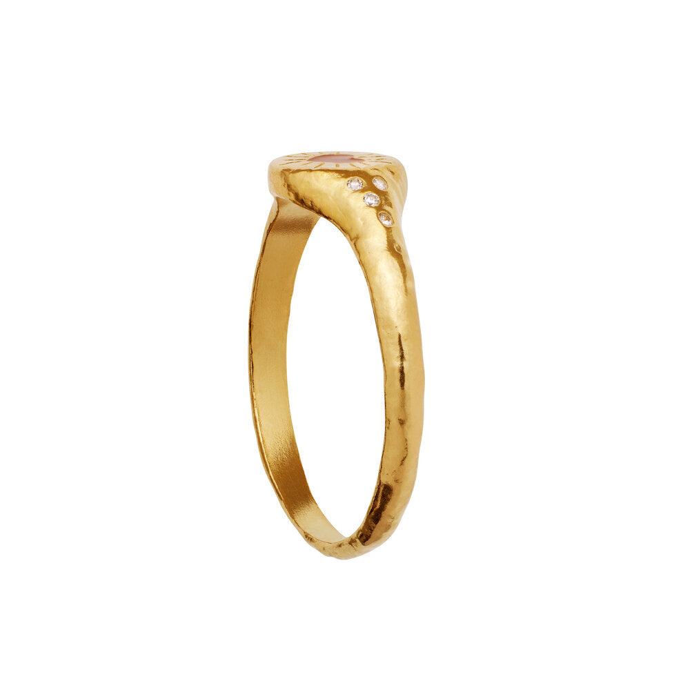 Maanesten  Hayali Ring - Guldfarvet