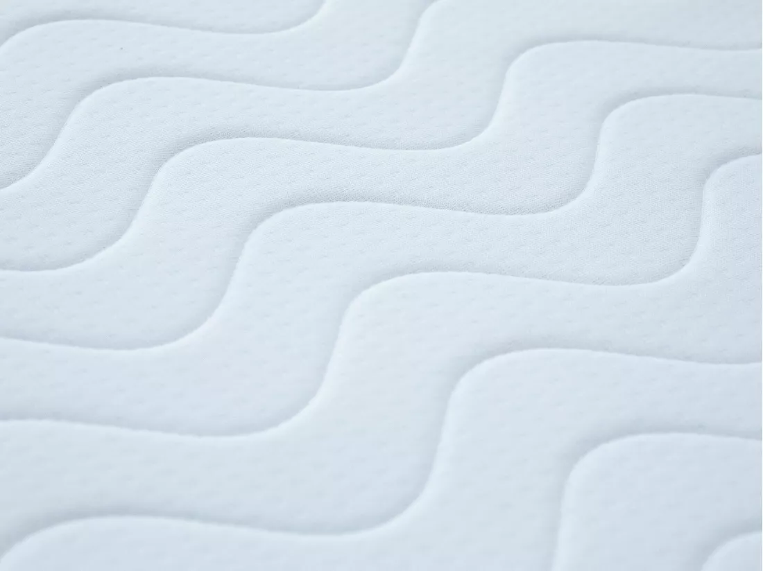 Sommier déco tapissier 160 x 200 cm 10 lattes - Blanc - ASTHENIS II de YSMÉE