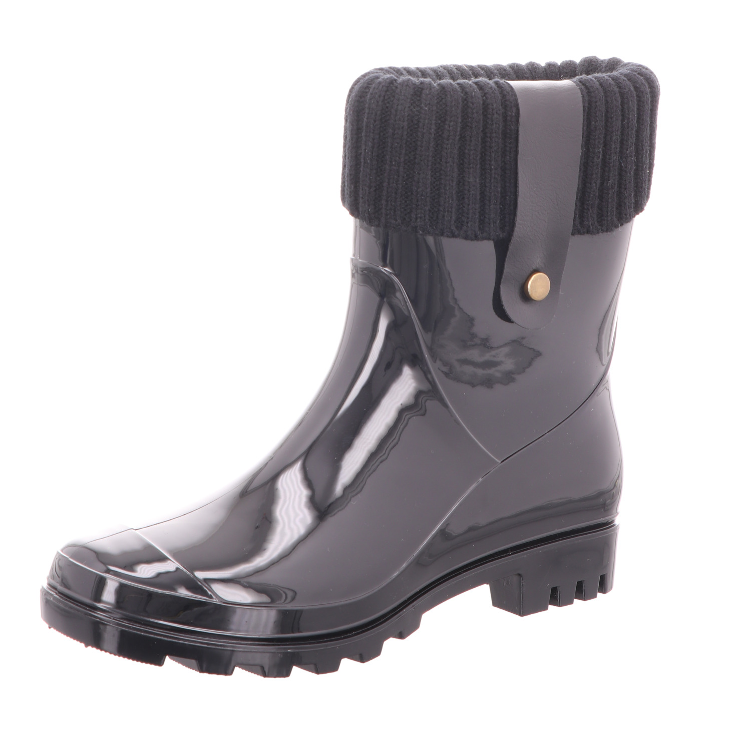 Jewels of Style Damen-Gummistiefel Schwarz