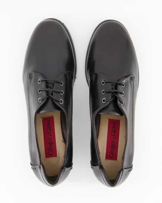 Ginger & Glove EV24-234 Schnürschuhe in Schwarz