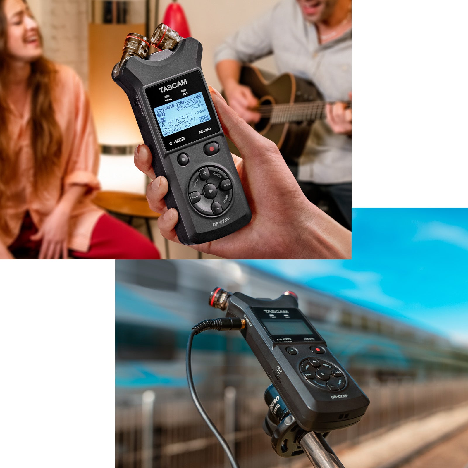 Tascam DR-07XP field recorder