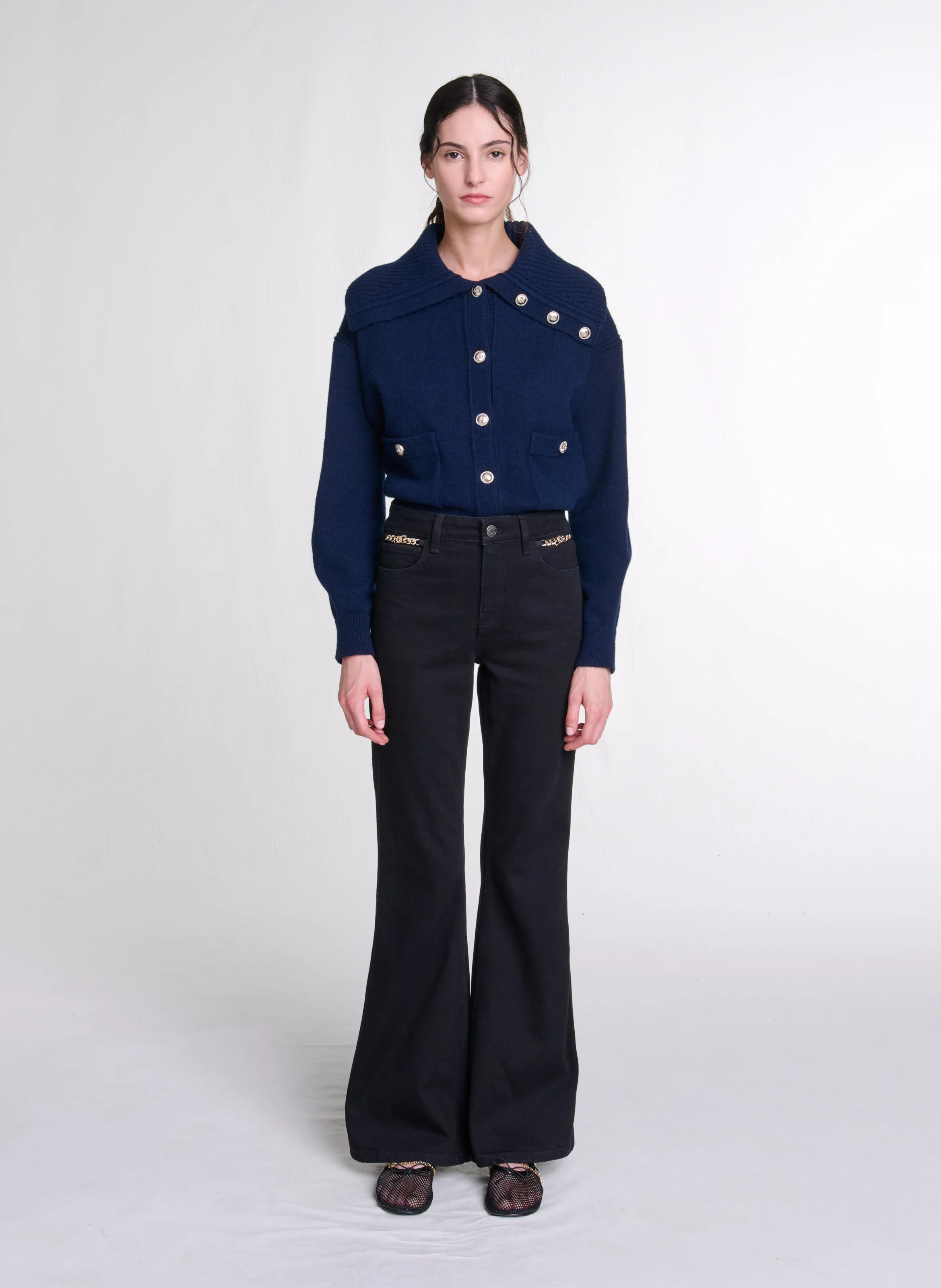 Jean flare | Noir