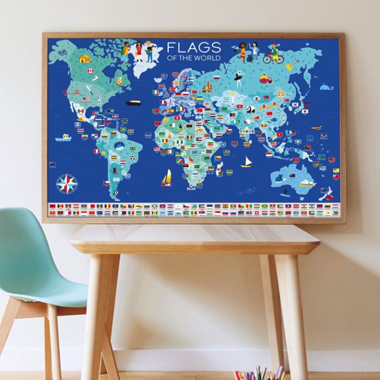 Poster géant avec stickers 