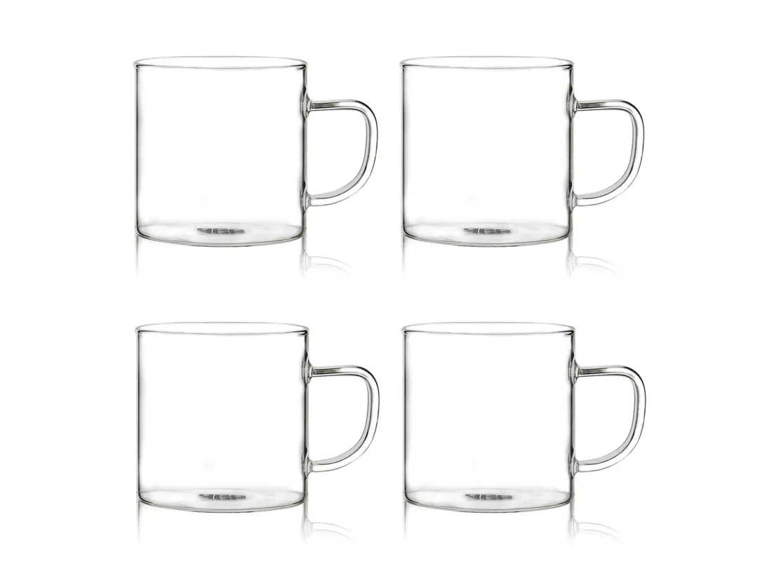 Ogo Living - Lot De 4 Tasses Helya 25cl En Verre Borosilicate