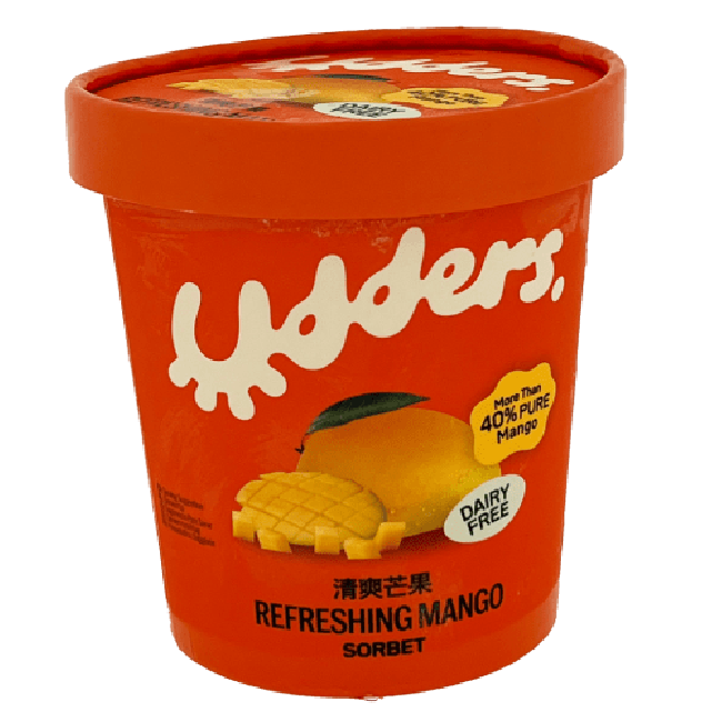 Udders Bevroren Mango Sorbet zuivelvrij 474ml