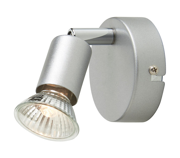 Spot patère Sasha métal argent GU10 50 W