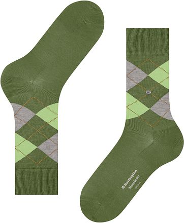 Burlington Manchester Sok Ruit Groen 7132 21088-7132 kopen