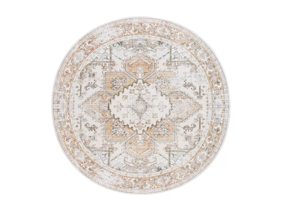 Tapis Beige & Gold 183 X 183 cm - Bailee
