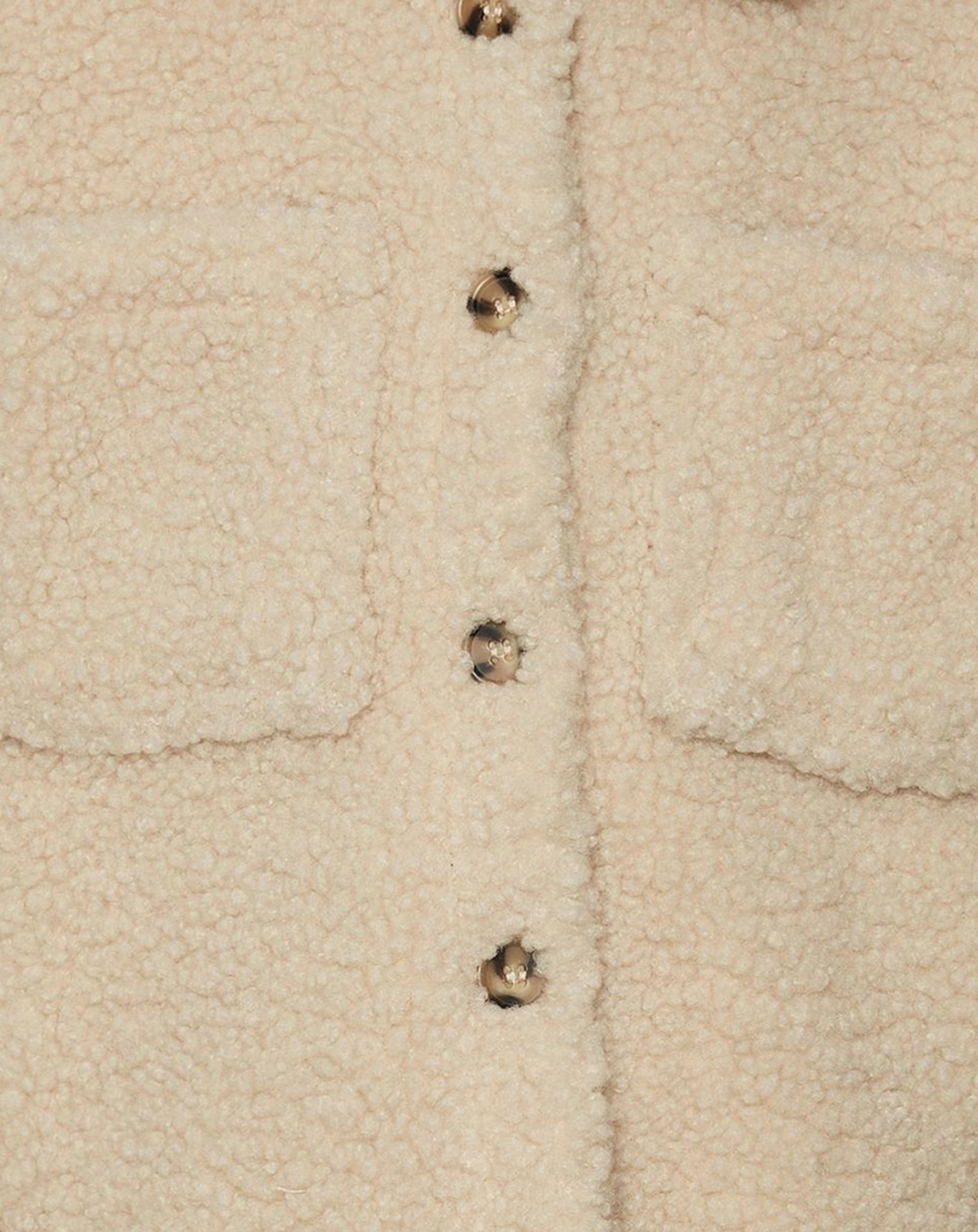 Teddy-Jacke VMLUCA in oatmeal