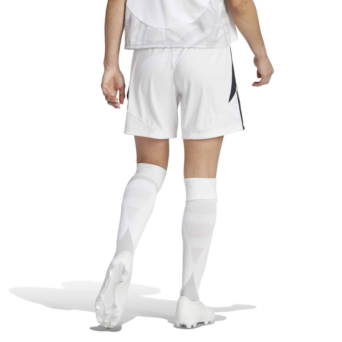 Adidas Tiro 24 Voetbalbroekje Dames Wit Zwart
