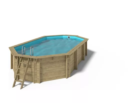 Piscine en bois 7,57x4,07 - H.1,31 m - avec filtration - BAS745OSPI - ALTANKA