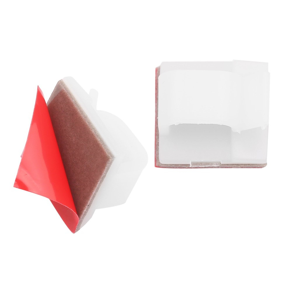 (100er Set) Selbstklebende Kabelhalter Vielzweck Kabelführung Organizer Clips - Weiss