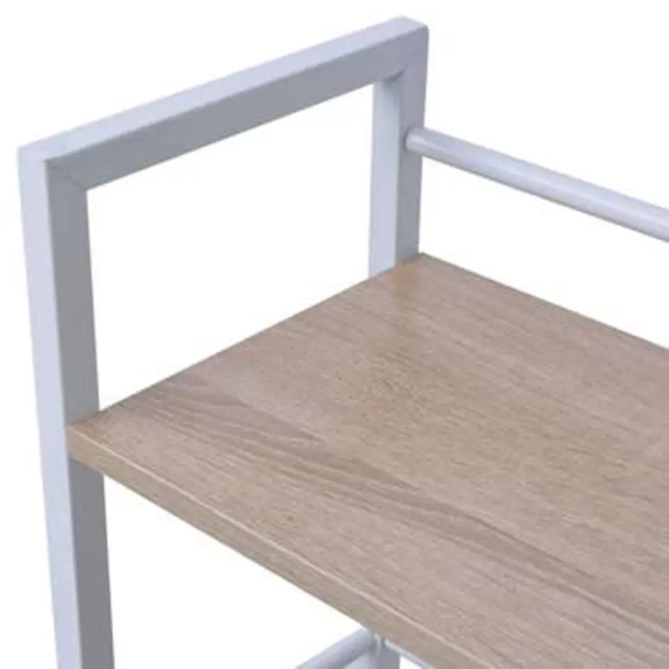 vidaXL - Bureau - Bruin - Bewerkt hout