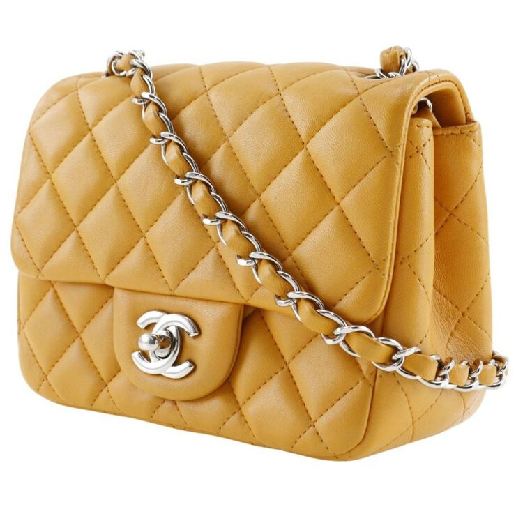 Chanel Vintage Chanel Crossbody Bag Yellow
