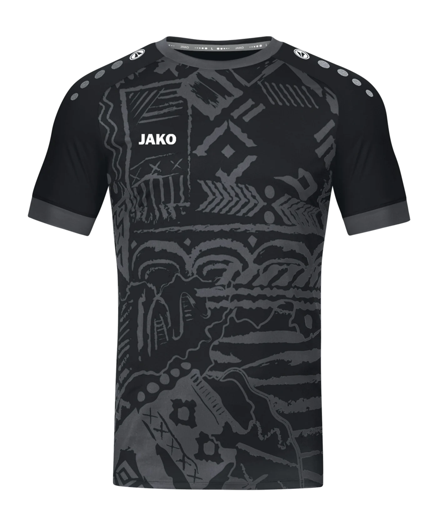 JAKO Tropicana Trikot Kids Schwarz Grau F801