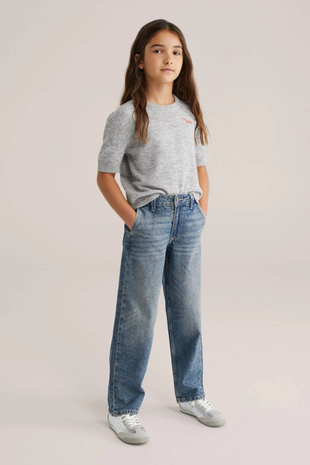 WE Fashion Blue Ridge loose fit jeans medium blue denim
