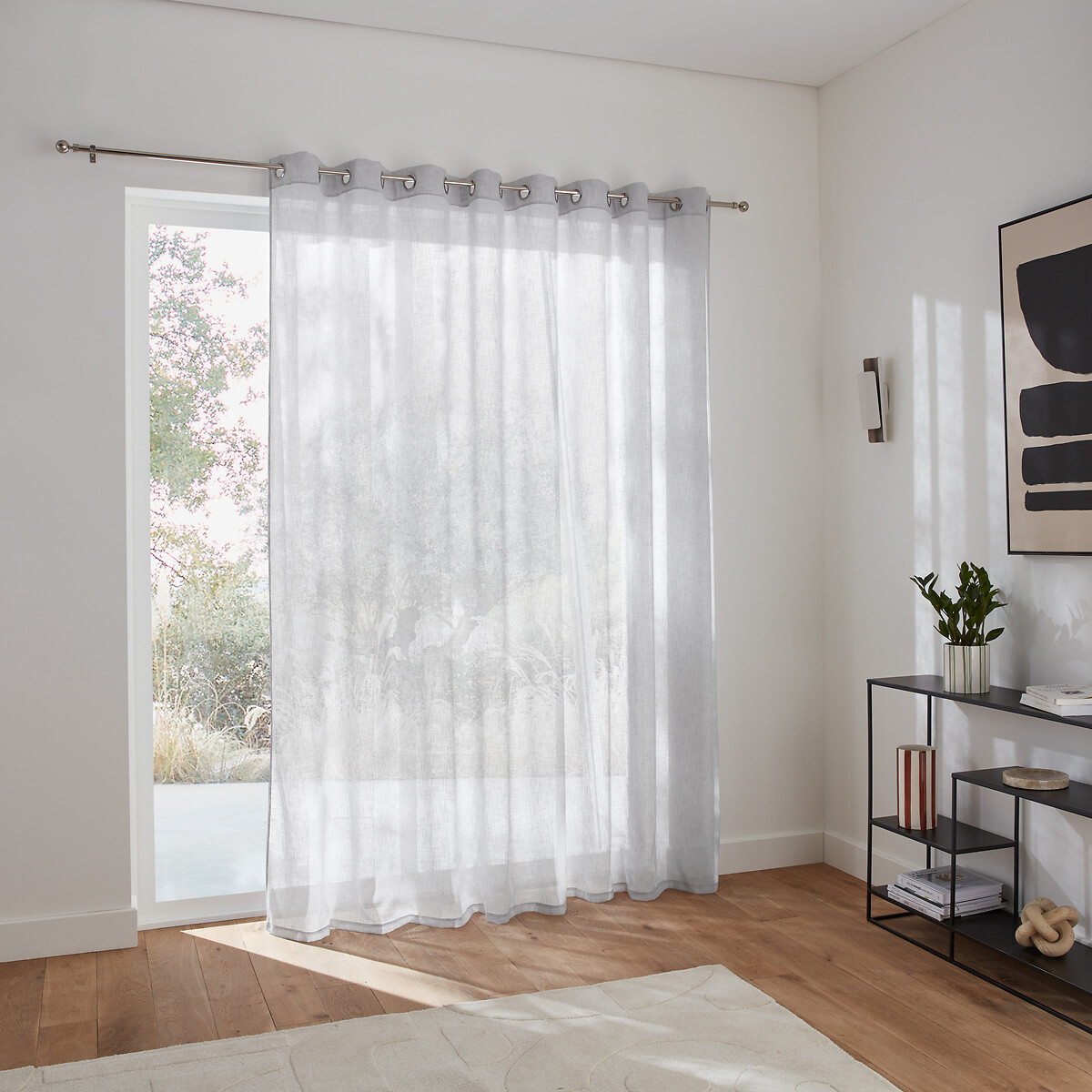 LA REDOUTE INTERIEURS<br>Cortina de vidro, ampla, com ilhós, Nyong
