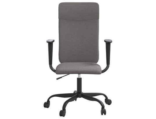VIDAXL - Chaise de bureau gris foncé tissu