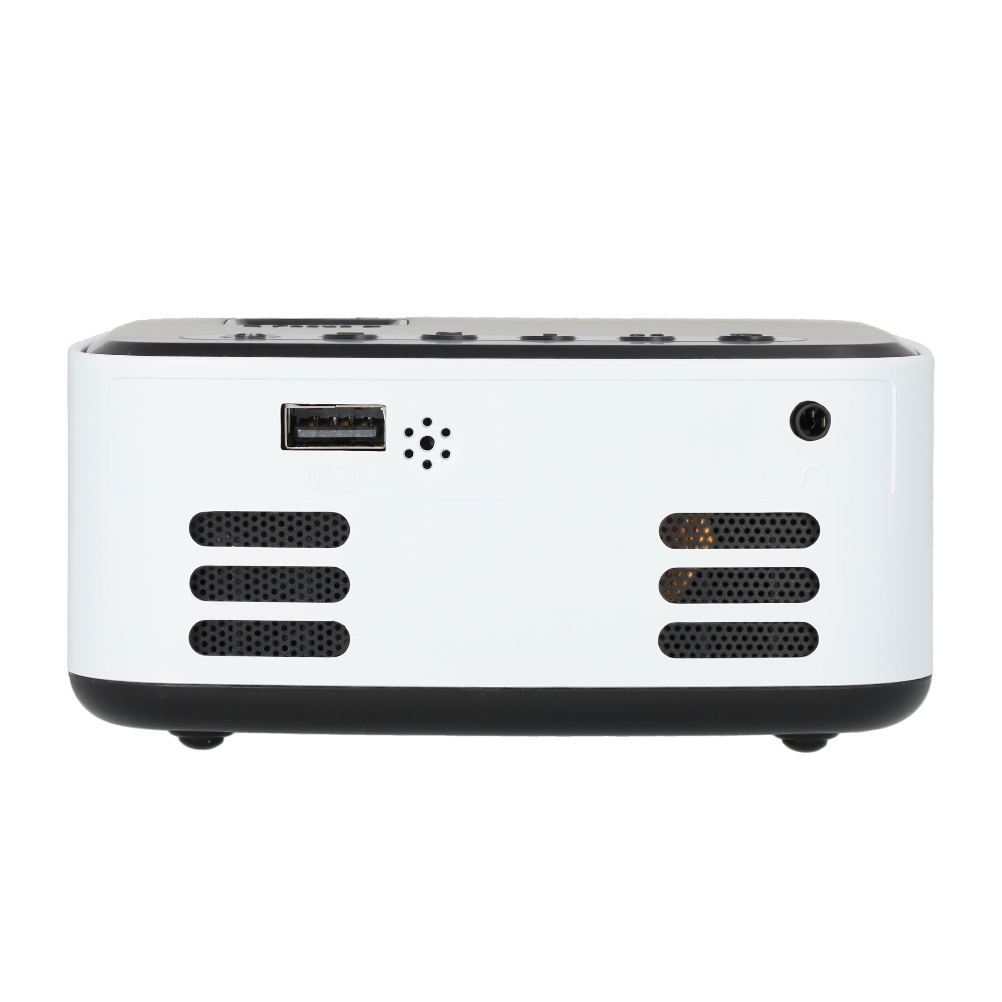 Mini Multimedia LED Projektor Beamer Heimkino (600 Lumen) 1080p Full HD / WLAN / USB / AirPlay / Miracast - Weiss / Schwarz