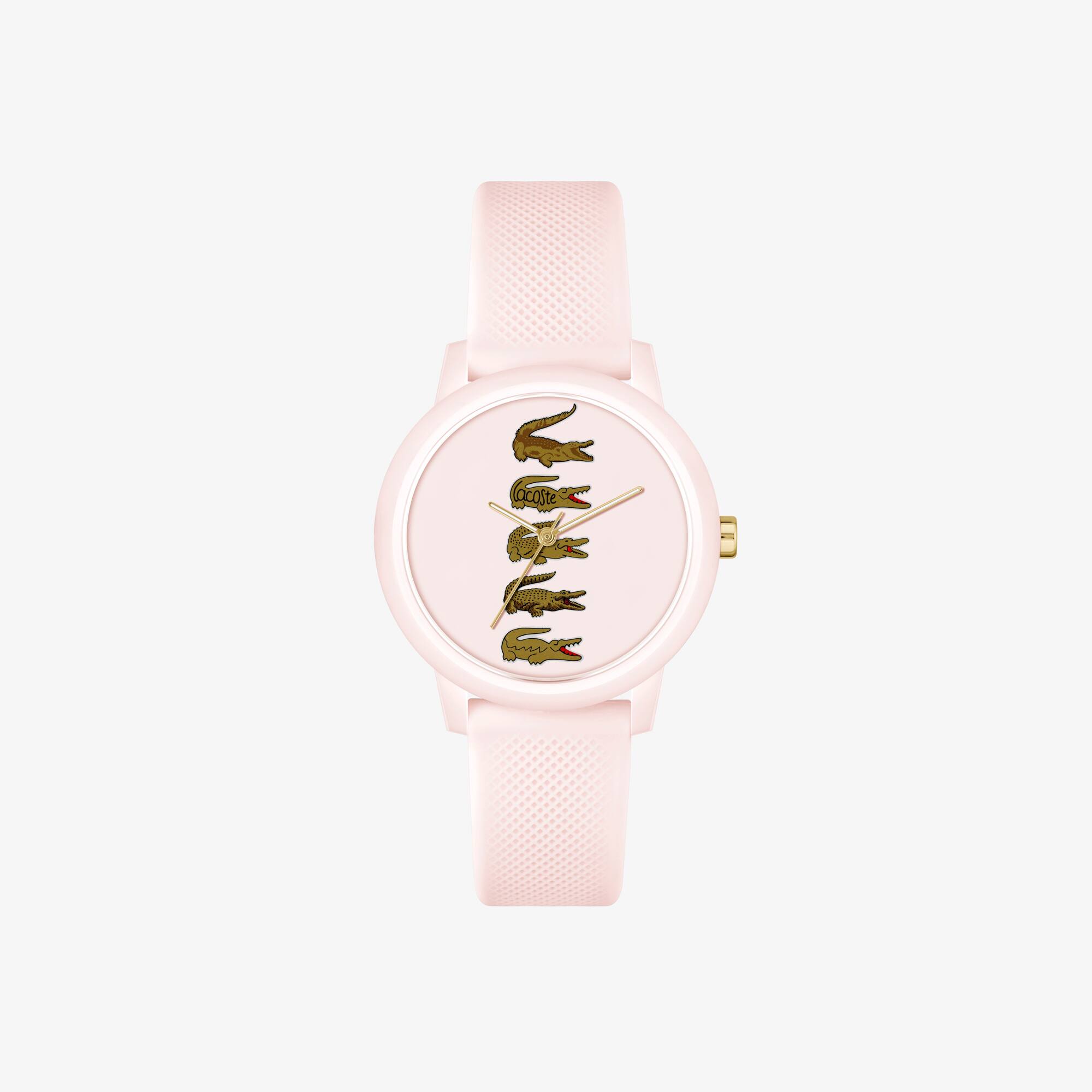 LACOSTE 12.12 Holiday Dreizeigeruhr aus Silikon Uhren - Weiss - Lacoste - Damen
